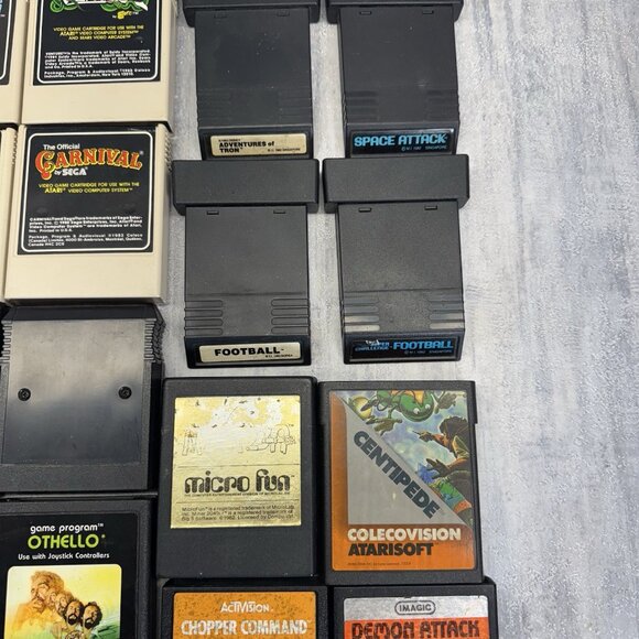 COLECO VISION & ADAM Atari LOT 33 GAMES YARS DONKEY KONG Mouse Trap PAC Man + - Picture 5 of 5